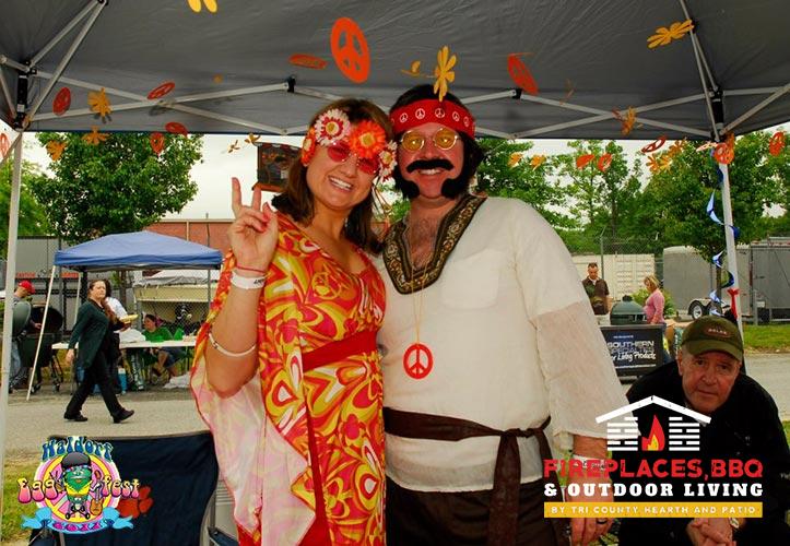 couple dressed up at eggfest