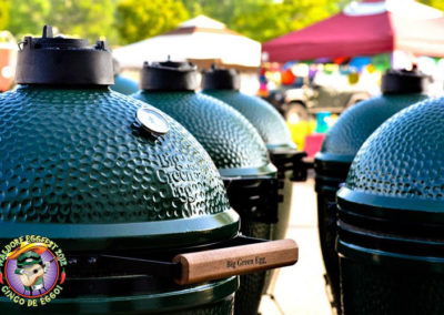 close up of big green egg at egg fest