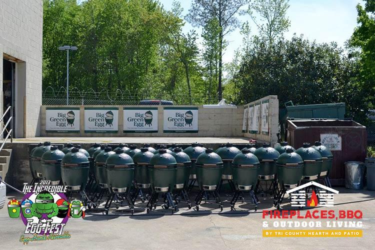 group of big green eggs